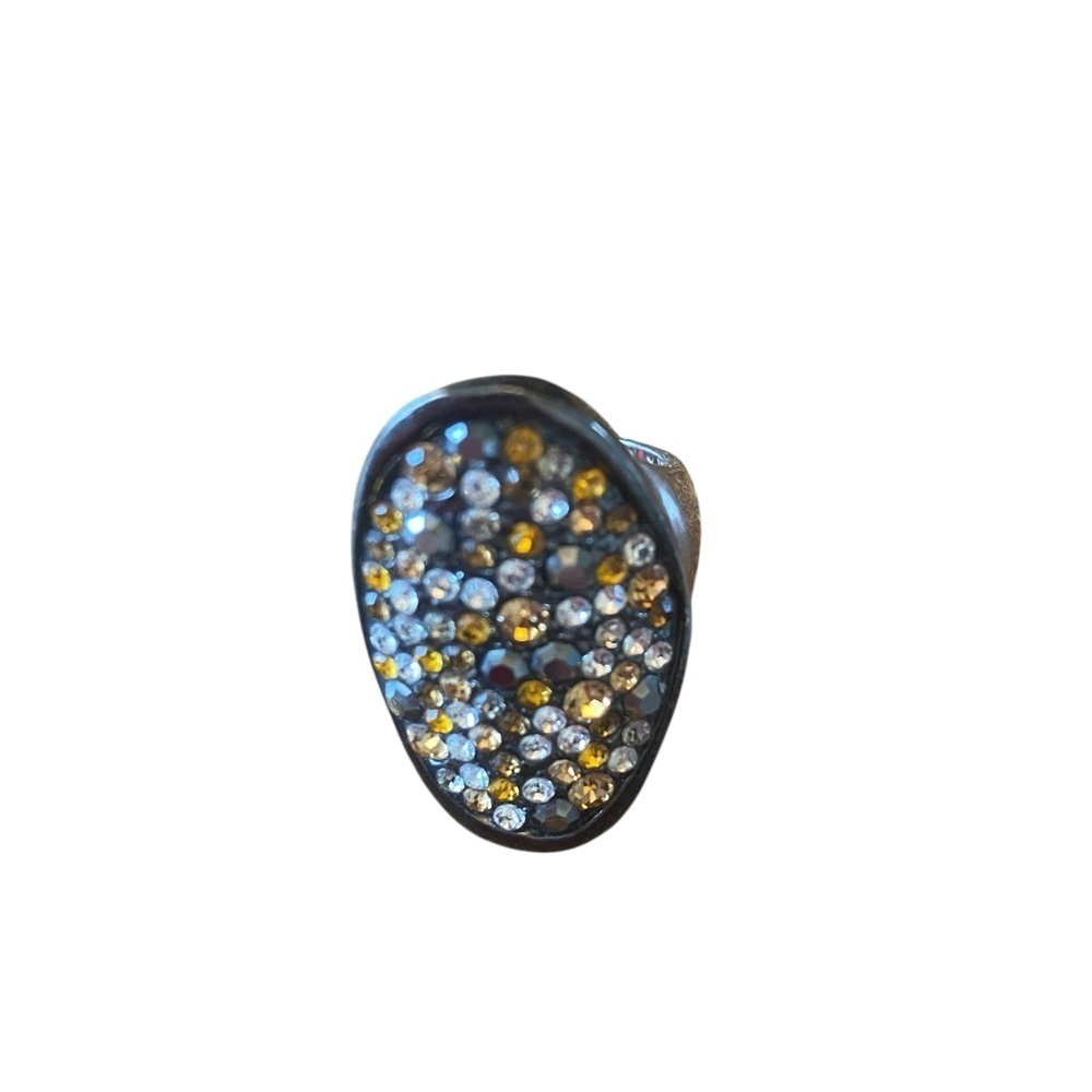 Lia Sophia Wishing Well Hemalite silver tone ring